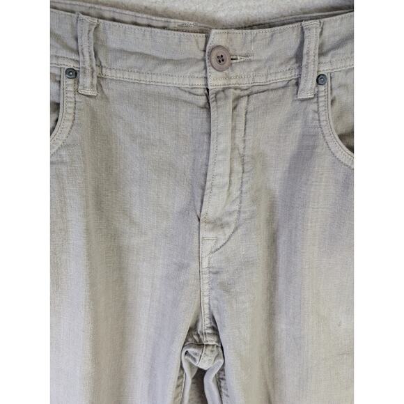 Timberland Pants Mens 38x30 Gray Linen Blend Straight Leg 5 Pocket Outdoor - Picture 11 of 16
